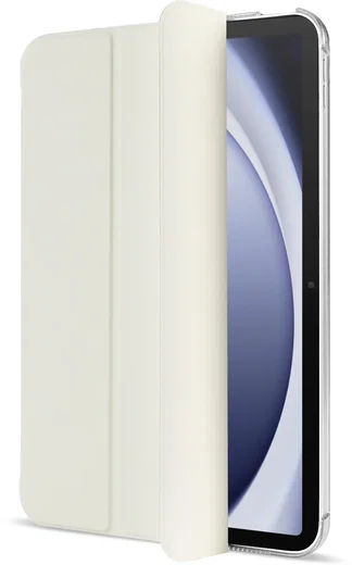 Samsung Tab A11 Plus / A9 Plus Hoes Transparante Tri-Fold Book Case Beige afbeelding 10