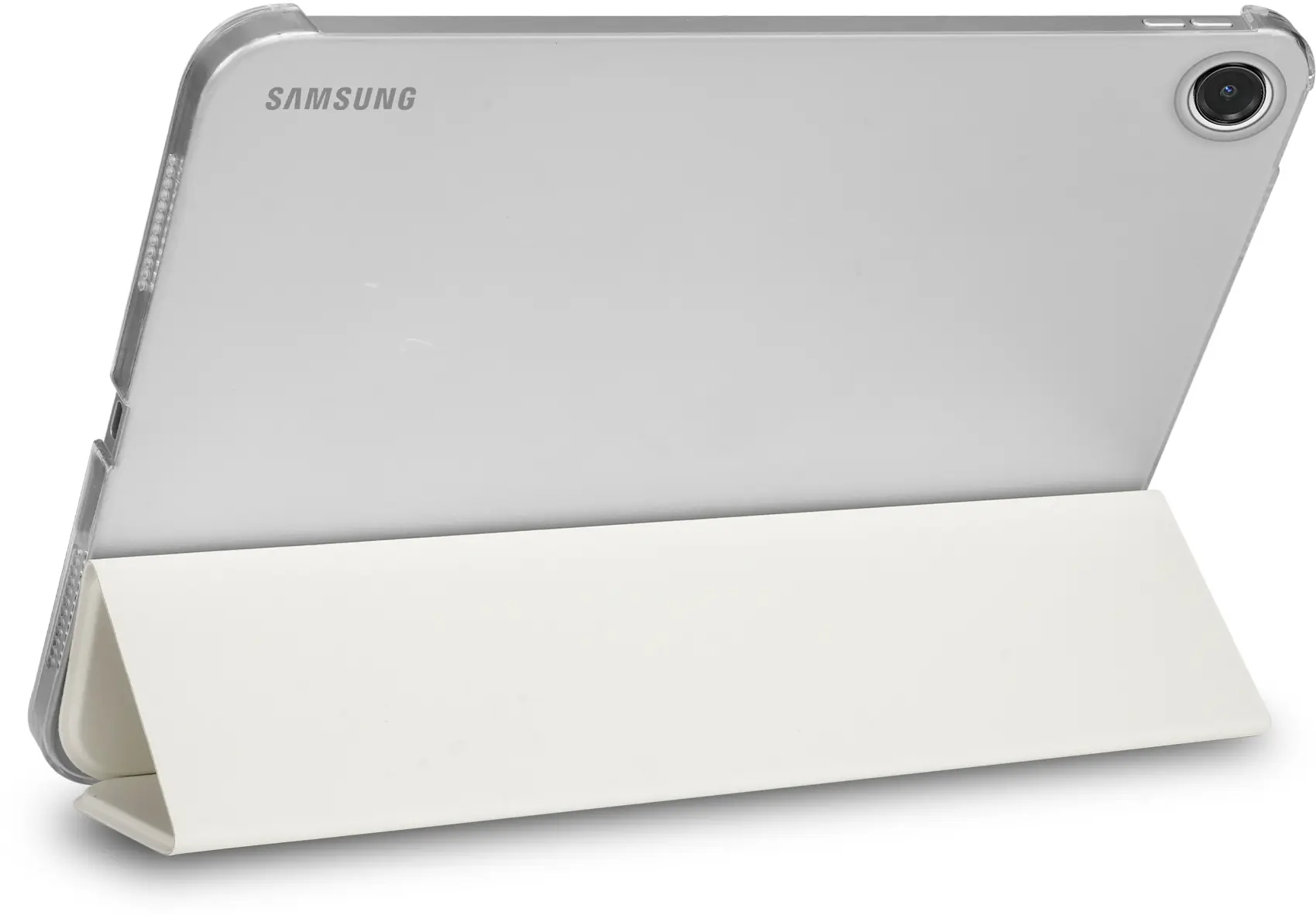 Samsung Tab A11 Plus / A9 Plus Hoes Transparante Tri-Fold Book Case Beige afbeelding 12