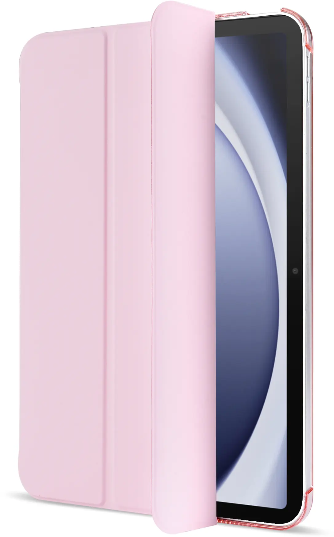 Samsung Tab A11 Plus / A9 Plus Hoes Transparante Tri-Fold Book Case Roze afbeelding 10