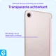 Samsung Tab A11 Plus / A9 Plus Hoes Transparante Tri-Fold Book Case Roze afbeelding 2