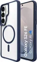 Buddi Hybrid Samsung Galaxy S26 FE Hoesje MagSafe Back Cover Transparant Blauw