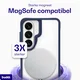 Buddi Hybrid Samsung Galaxy S26 FE Hoesje MagSafe Back Cover Transparant Blauw afbeelding 3