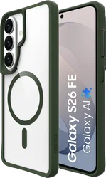 Buddi Hybrid Samsung Galaxy S26 FE Hoesje MagSafe Back Cover Transparant Groen afbeelding