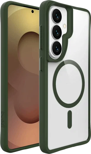 Buddi Hybrid Samsung Galaxy S26 FE Hoesje MagSafe Back Cover Transparant Groen afbeelding 7