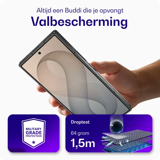 Buddi Easy Fit Samsung Z Fold 8 Ultra Tempered Glass met Installatietray 2-Pack afbeelding 2