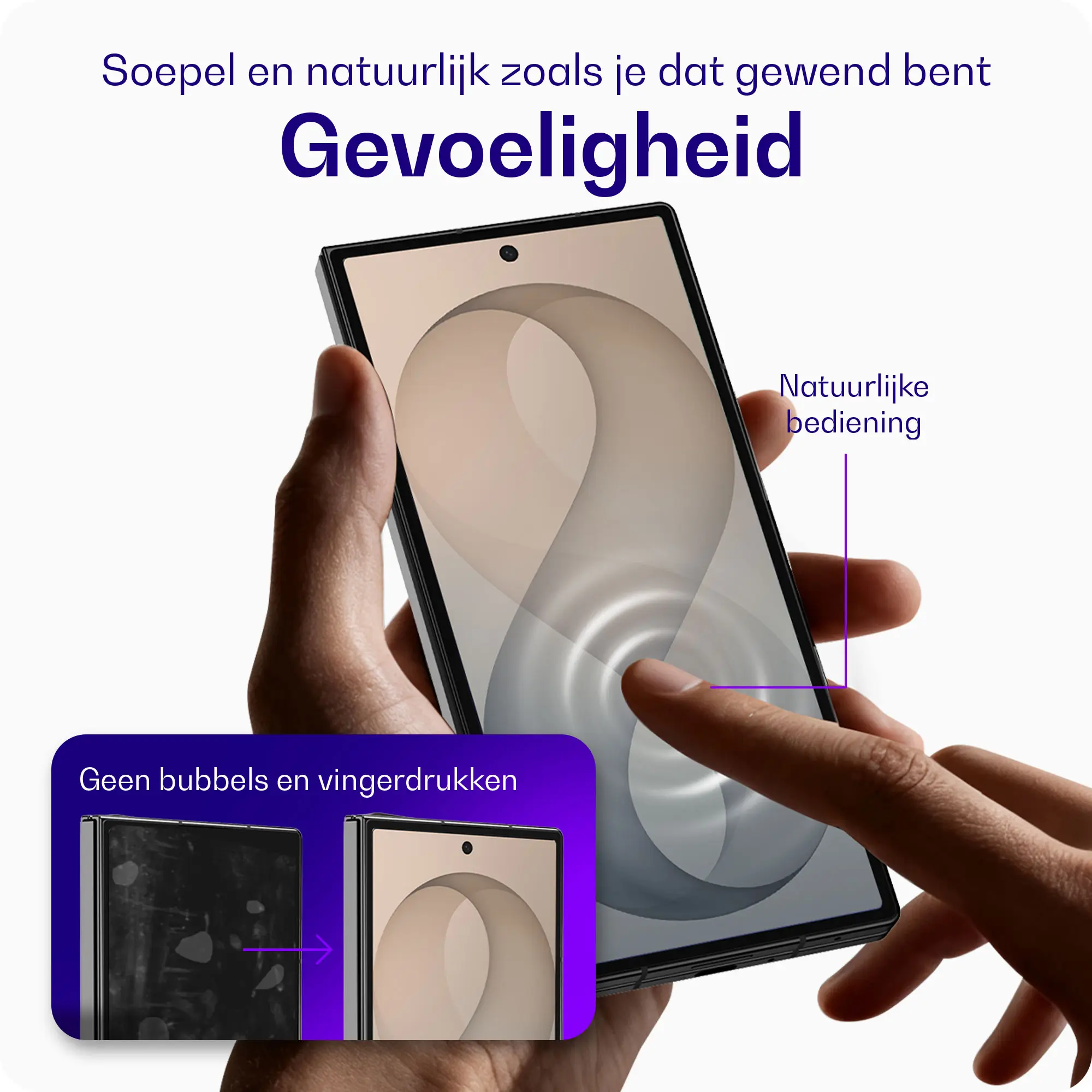 Buddi Easy Fit Samsung Z Fold 8 Ultra Tempered Glass met Installatietray 2-Pack afbeelding 8