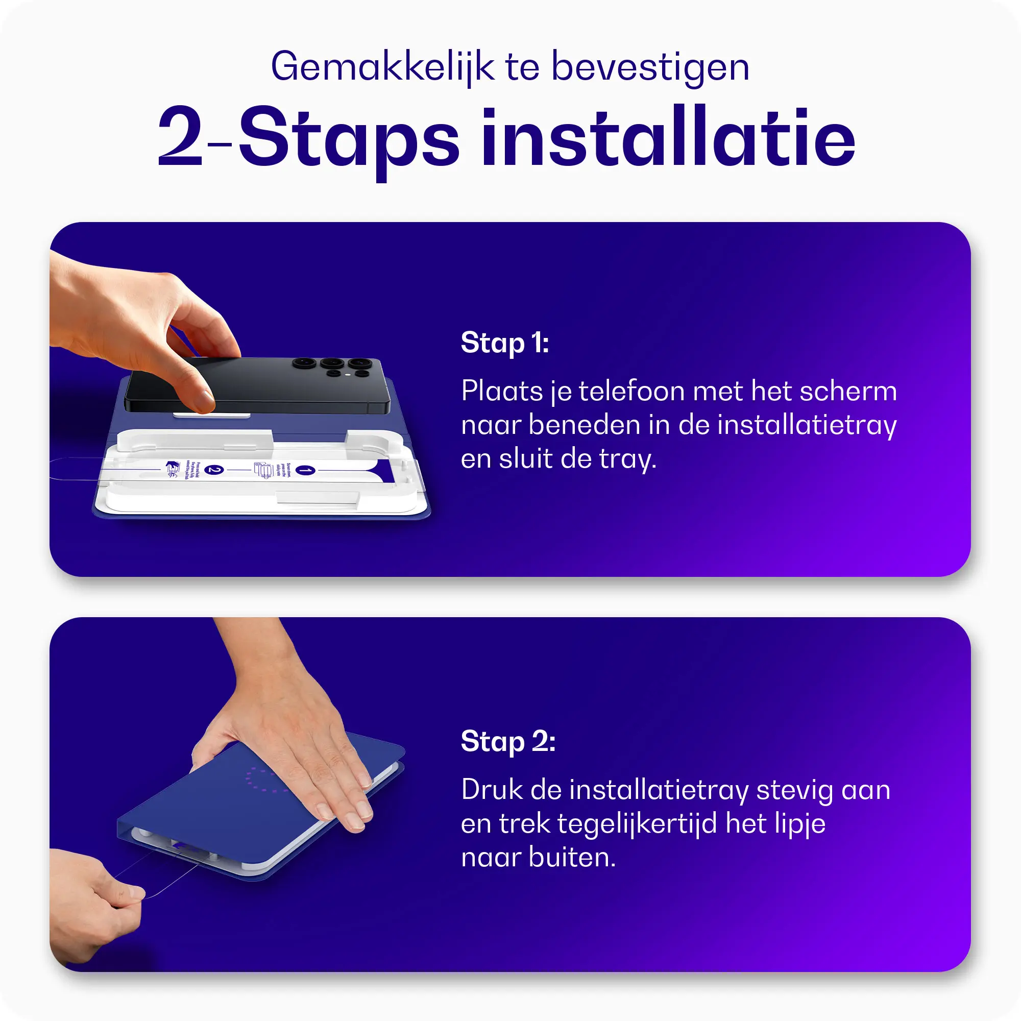 Buddi Easy Fit Samsung Z Fold 8 Ultra Tempered Glass met Installatietray 2-Pack afbeelding 7