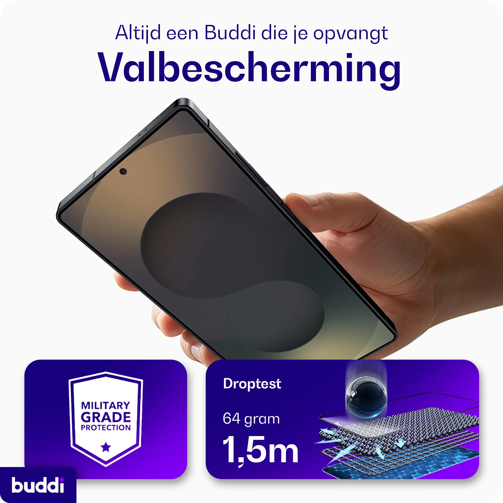 Buddi Easy Fit Samsung Galaxy S26 FE Tempered Glass met Installatietray (2-Pack) afbeelding 2