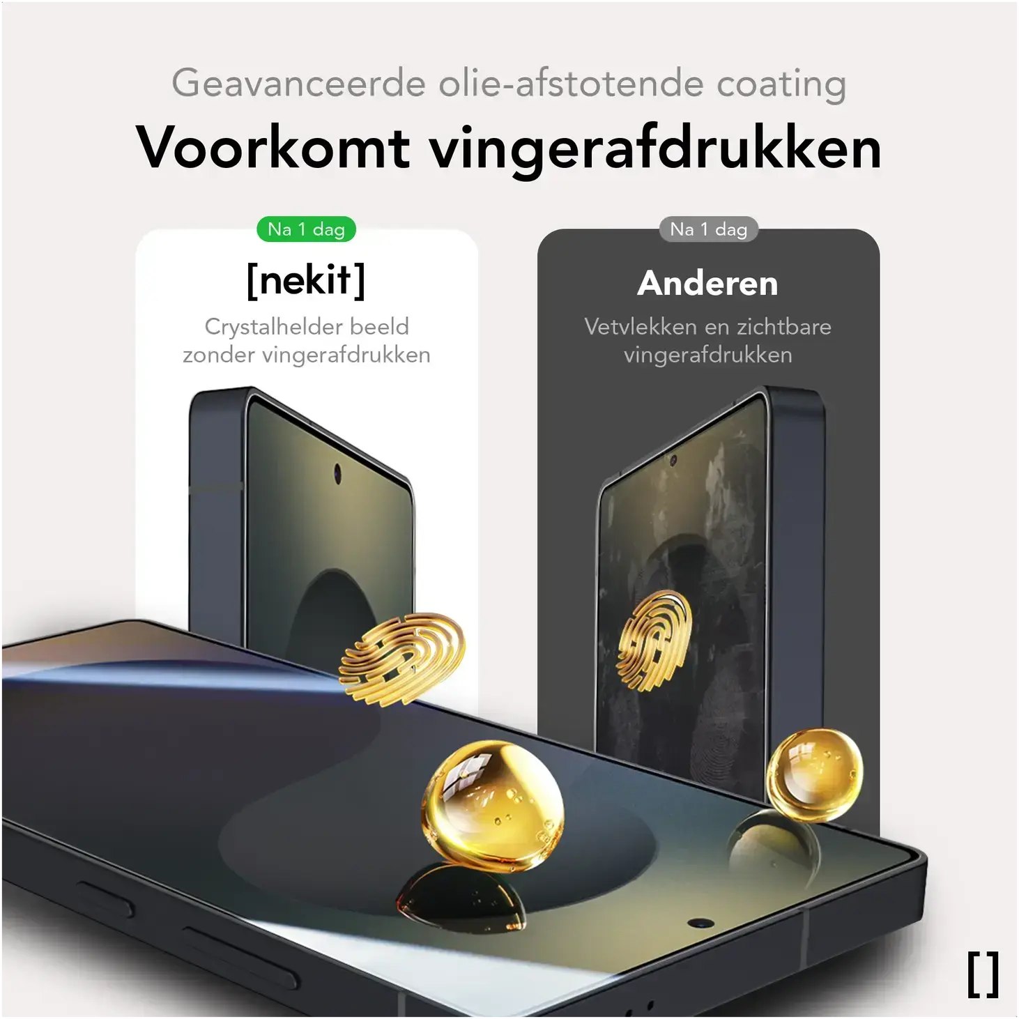 NEKIT Pure Samsung Galaxy S26 FE Tempered GRS Glass Installatiebox (2-Pack) afbeelding 5