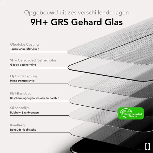 NEKIT Pure Samsung Galaxy S26 FE Tempered GRS Glass Installatiebox (2-Pack) afbeelding 8
