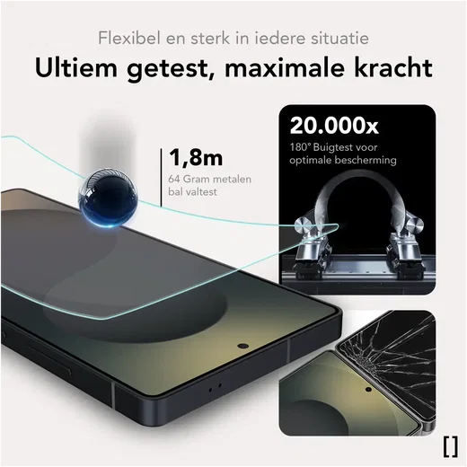 NEKIT Pure Samsung Galaxy S26 FE Tempered GRS Glass Installatiebox (2-Pack) afbeelding 7