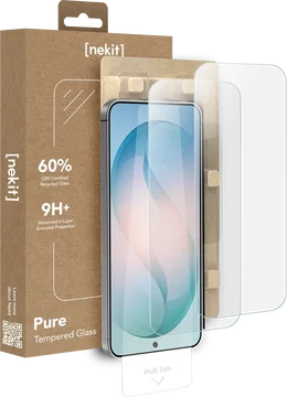NEKIT Pure Samsung Galaxy S26 FE Tempered GRS Glass Installatiebox (2-Pack)