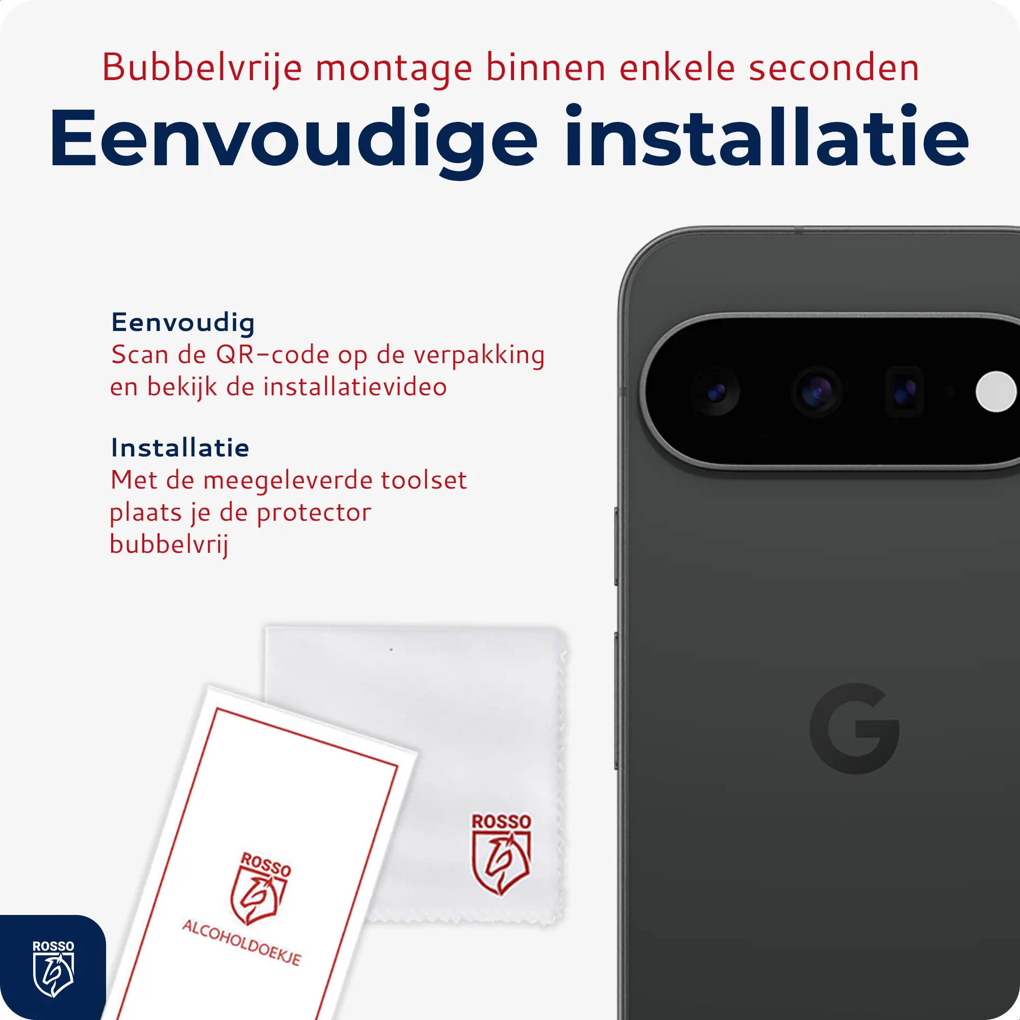 Rosso Google Pixel 11 Pro XL Camera Lens Protector Zwart afbeelding 5