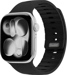 Buddi Luno Magnetisch Apple Watch Bandje 1-11/SE/Ultra 49/46/45/44MM Zwart afbeelding