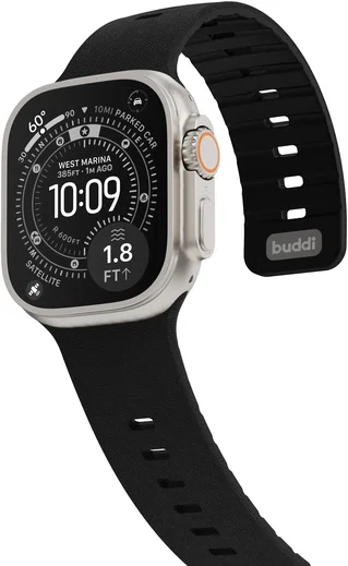 Buddi Luno Magnetisch Apple Watch Bandje 1-11/SE/Ultra 49/46/45/44MM Zwart afbeelding 13