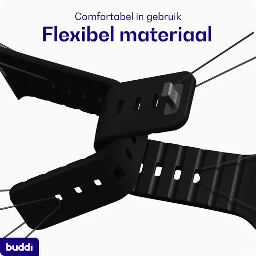 Buddi Luno Magnetisch Apple Watch Bandje 1-11/SE/Ultra 49/46/45/44MM Zwart afbeelding 8