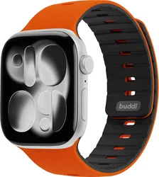 Buddi Luno Magnetisch Apple Watch Bandje 1-11/SE/Ultra 49/46/45/44MM Oranje afbeelding