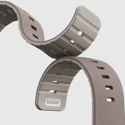 Buddi Luno Magnetisch Apple Watch Bandje 1-11/SE/Ultra 49/46/45/44MM Grijs afbeelding 14