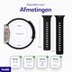 Buddi Luno Magnetisch Apple Watch Bandje - 1-11/SE - 38/40/41/42MM Zwart afbeelding 10