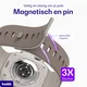 Buddi Luno Magnetisch Apple Watch Bandje - 1-11/SE - 38/40/41/42MM Taupe afbeelding 5