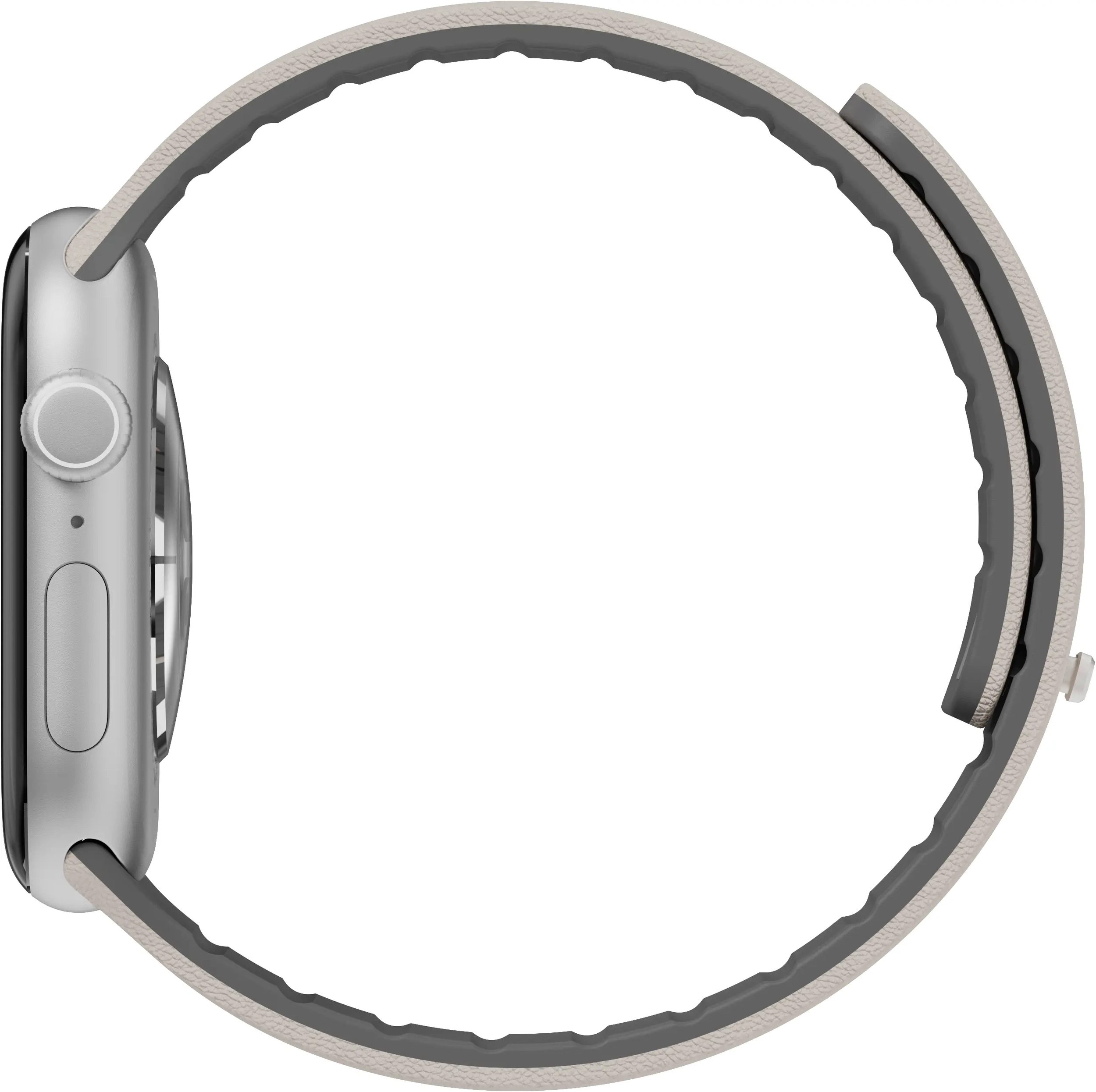 Buddi Luno Magnetisch Apple Watch Bandje - 1-11/SE - 38/40/41/42MM Grijs afbeelding 13