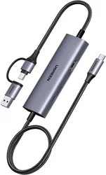 UGREEN USB-C Video Capture Card 2K@30Hz 1080P@60Hz 4K HDMI Passthrough 100W PD afbeelding