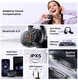 UGREEN ClipBuds Pro Draadloze Oortjes Bluetooth 6.0 ANC met Hi-Res Audio Zilver afbeelding 2