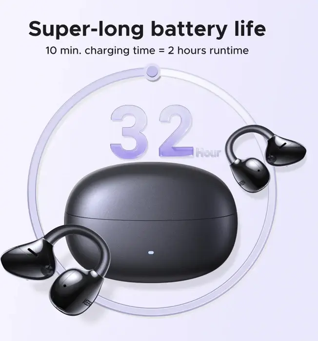 UGREEN ClipBuds Pro Draadloze Oortjes Bluetooth 6.0 ANC met Hi-Res Audio Zilver afbeelding 6