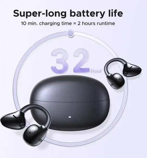 UGREEN ClipBuds Pro Draadloze Oortjes Bluetooth 6.0 ANC met Hi-Res Audio Zilver afbeelding 6