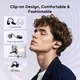 UGREEN ClipBuds Pro Draadloze Oortjes Bluetooth 6.0 ANC met Hi-Res Audio Zwart afbeelding 5