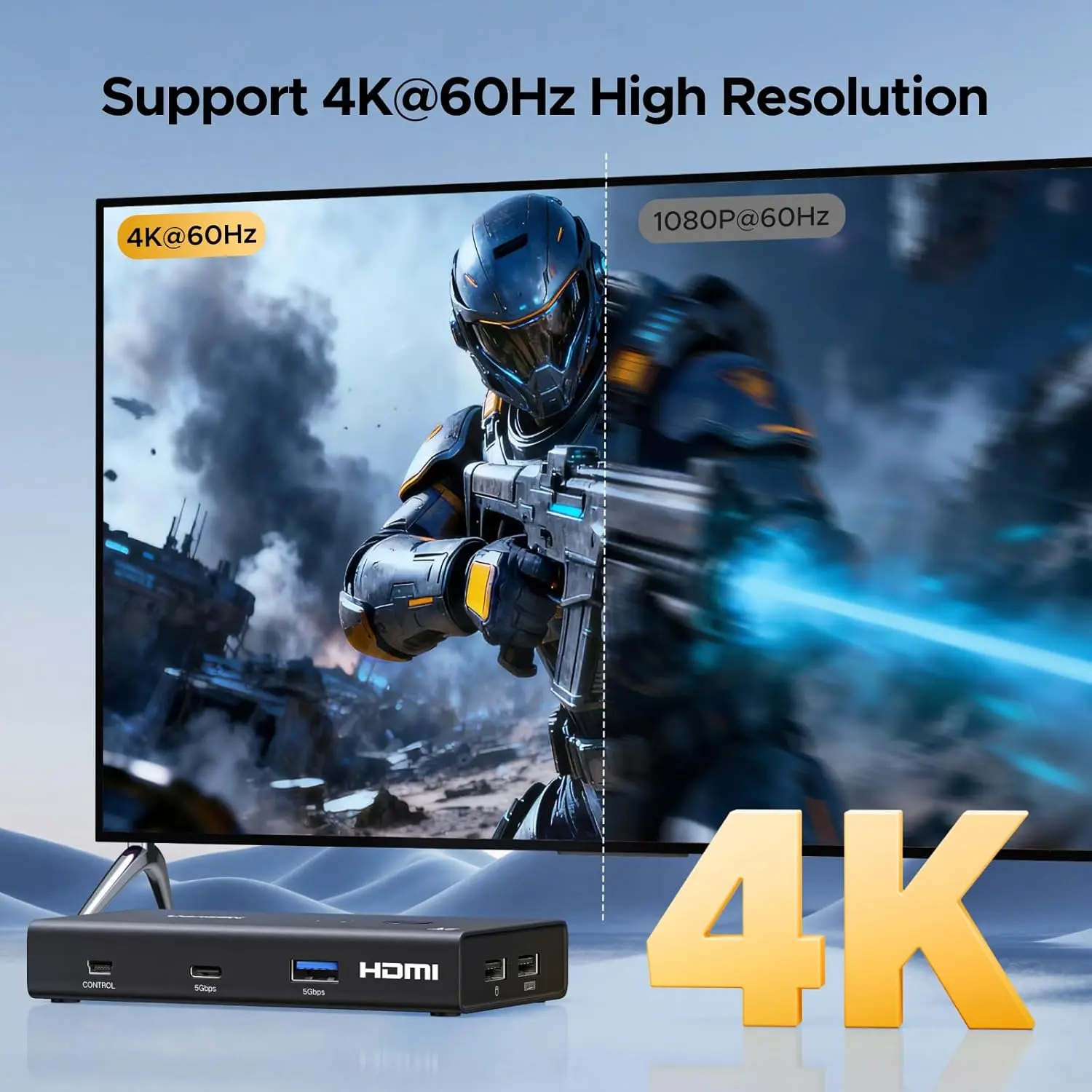 UGREEN USB 3.0 Sharing Switch Desktopcontroller 4 USB Poorten 4K Revolutie 60Hz afbeelding 5