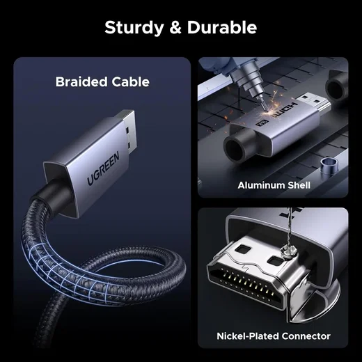 UGREEN HDMI naar HDMI Kabel tot 16K Resolutie Male to Male 2m afbeelding 7