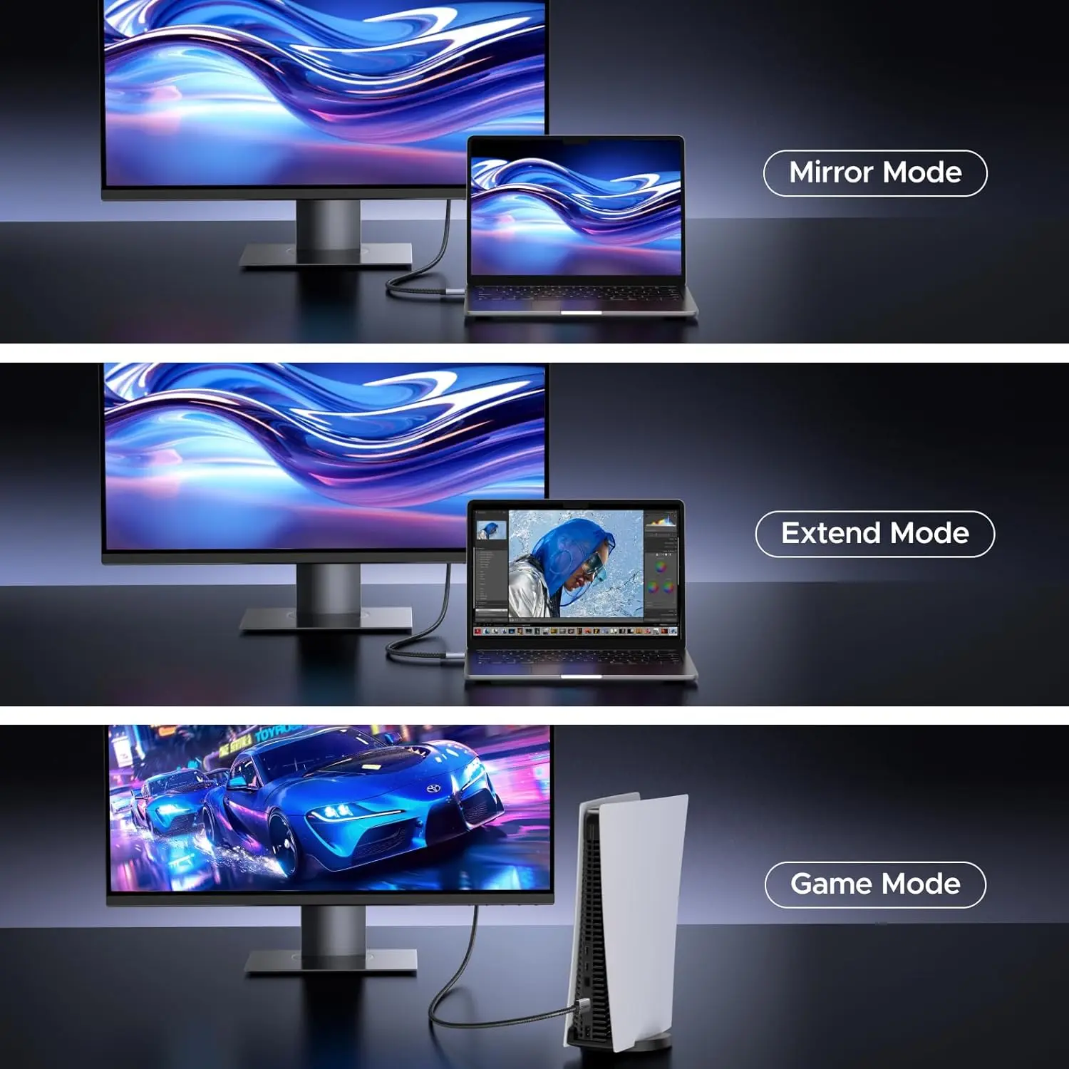 UGREEN HDMI naar HDMI Kabel tot 16K Resolutie Male to Male 2m afbeelding 8