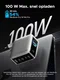 UGREEN Nexode Pro 100W USB-C en USB Snellader GaN Adapter Grijs met Touchscreen afbeelding 3
