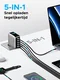 UGREEN Nexode Pro 100W USB-C en USB Snellader GaN Adapter Grijs met Touchscreen afbeelding 5