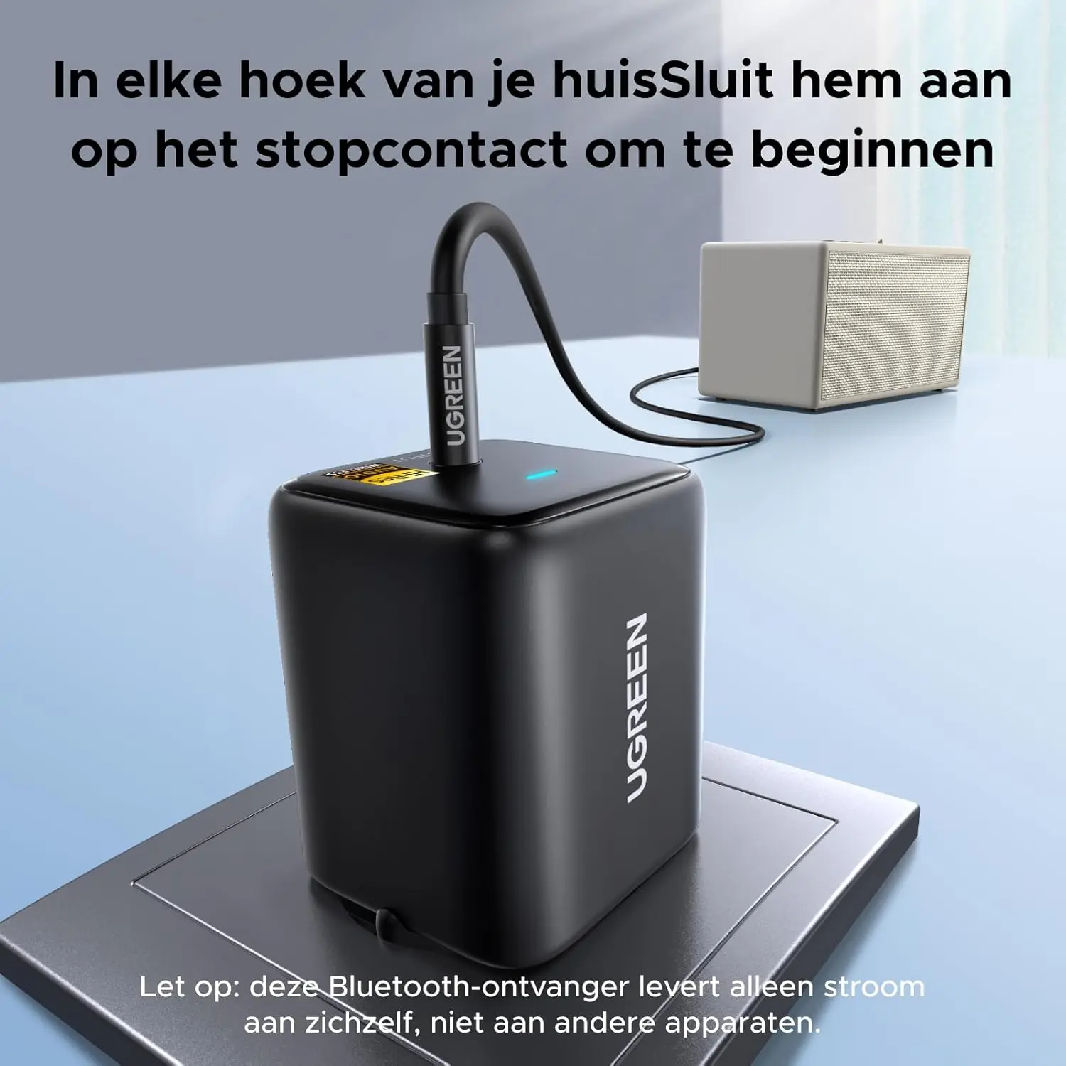 UGREEN Plug-and-Play 6.0 Bluetooth Ontvanger afbeelding 4