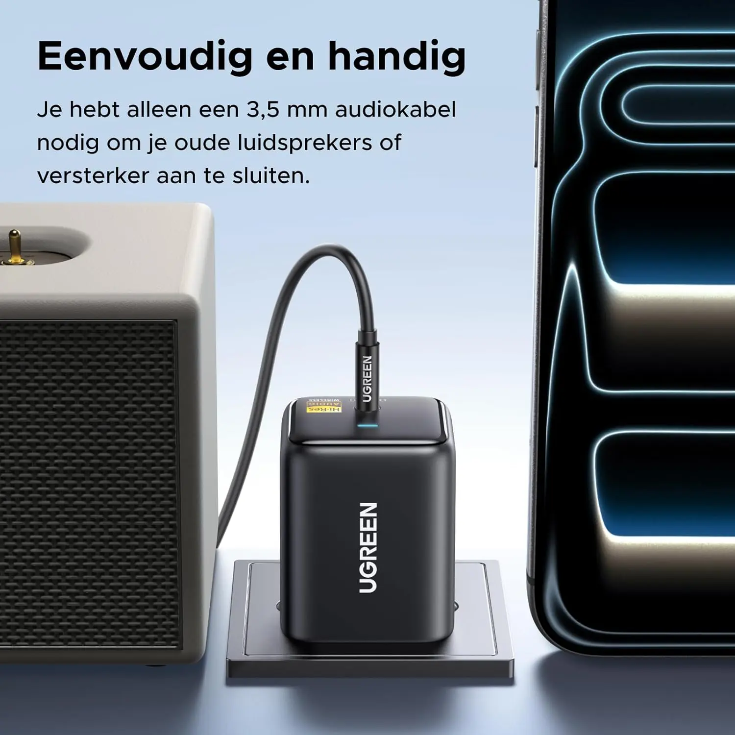 UGREEN Plug-and-Play 6.0 Bluetooth Ontvanger afbeelding 9