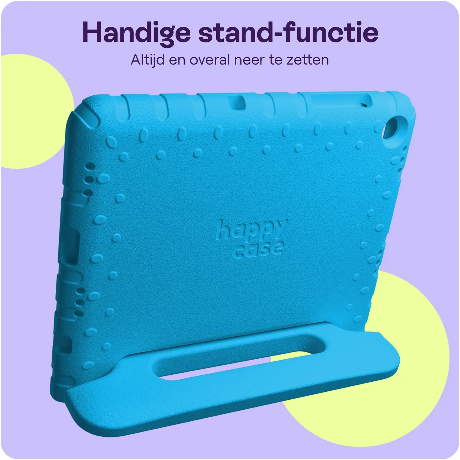 HappyCase Xiaomi Redmi Pad 2 / Xiaomi Pad SE Kinder Tablethoes met Handvat Blauw afbeelding 4