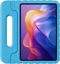 HappyCase Xiaomi Redmi Pad 2 / Xiaomi Pad SE Kinder Tablethoes met Handvat Blauw