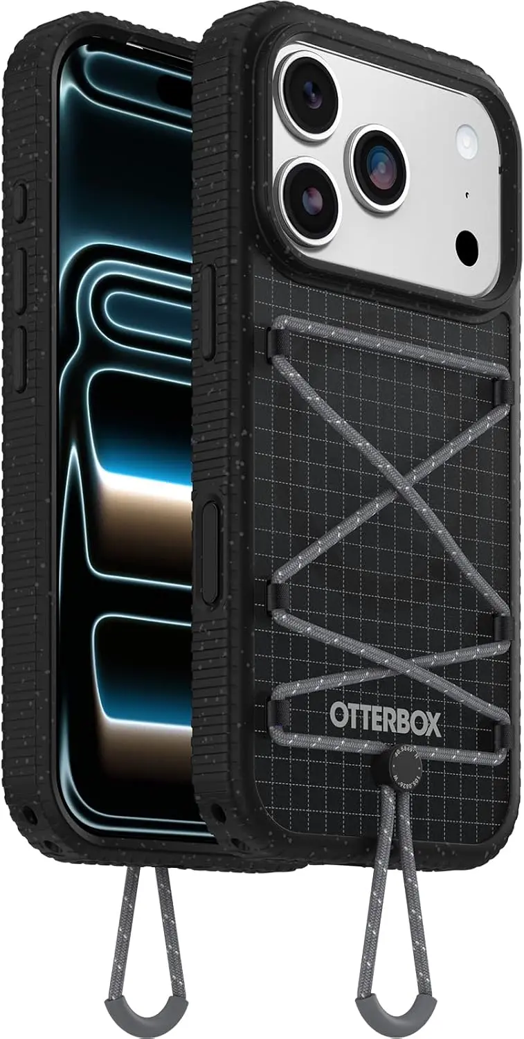 OtterBox Sole Series Apple iPhone 17 Pro Hoesje Magnetic met Draaglus Zwart afbeelding 1