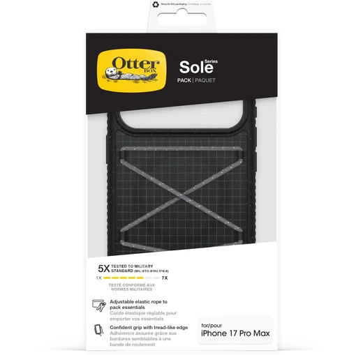 OtterBox Sole Series Apple iPhone 17 Pro Max Hoesje Magnetic met Draaglus Zwart afbeelding 5