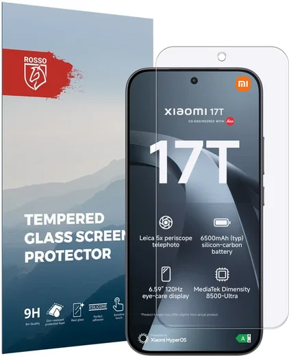 Rosso Xiaomi 17T 9H Tempered Glass Screen Protector afbeelding 1