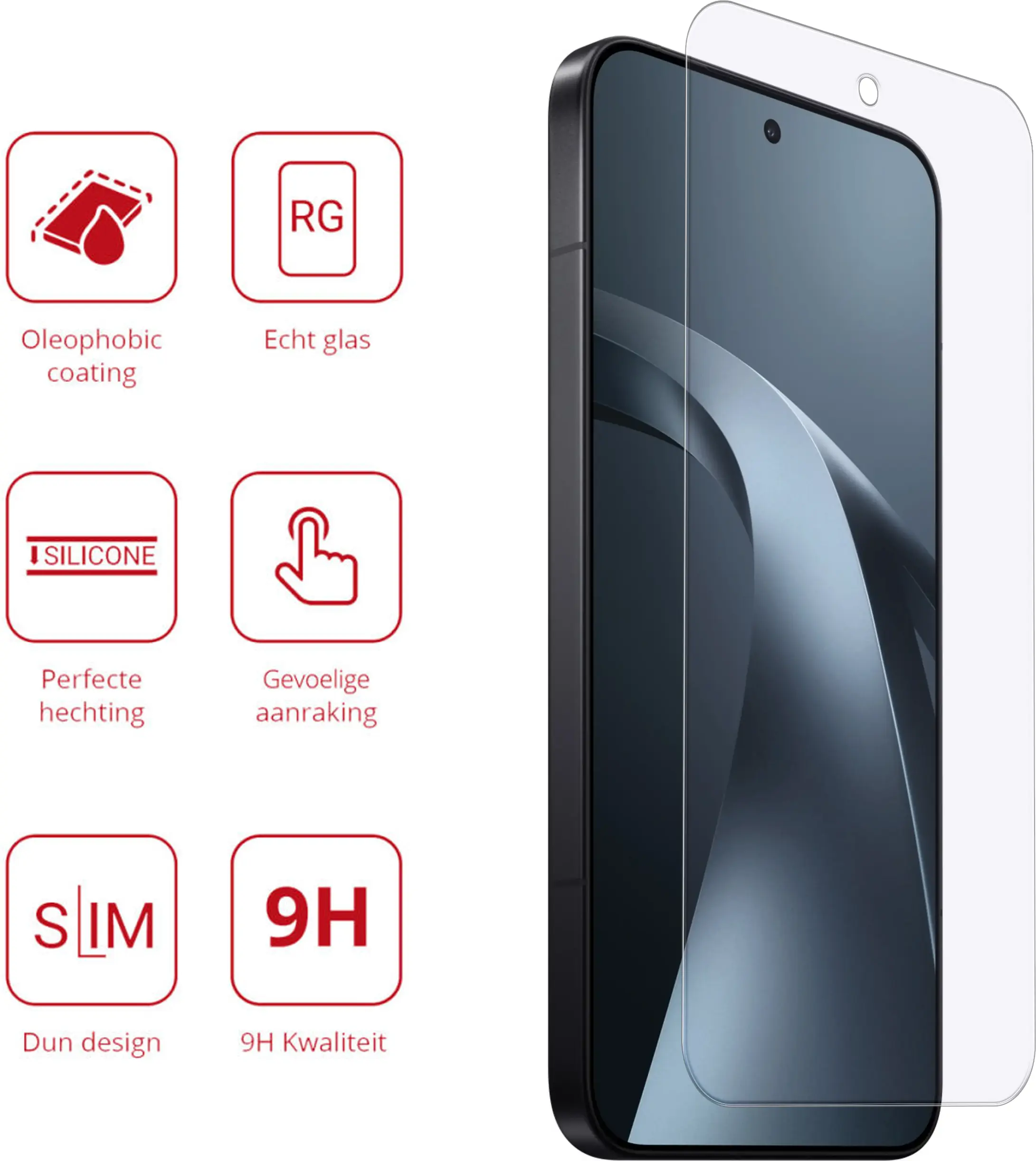 Rosso Xiaomi 17T Pro  9H Tempered Glass Screen Protector afbeelding 2
