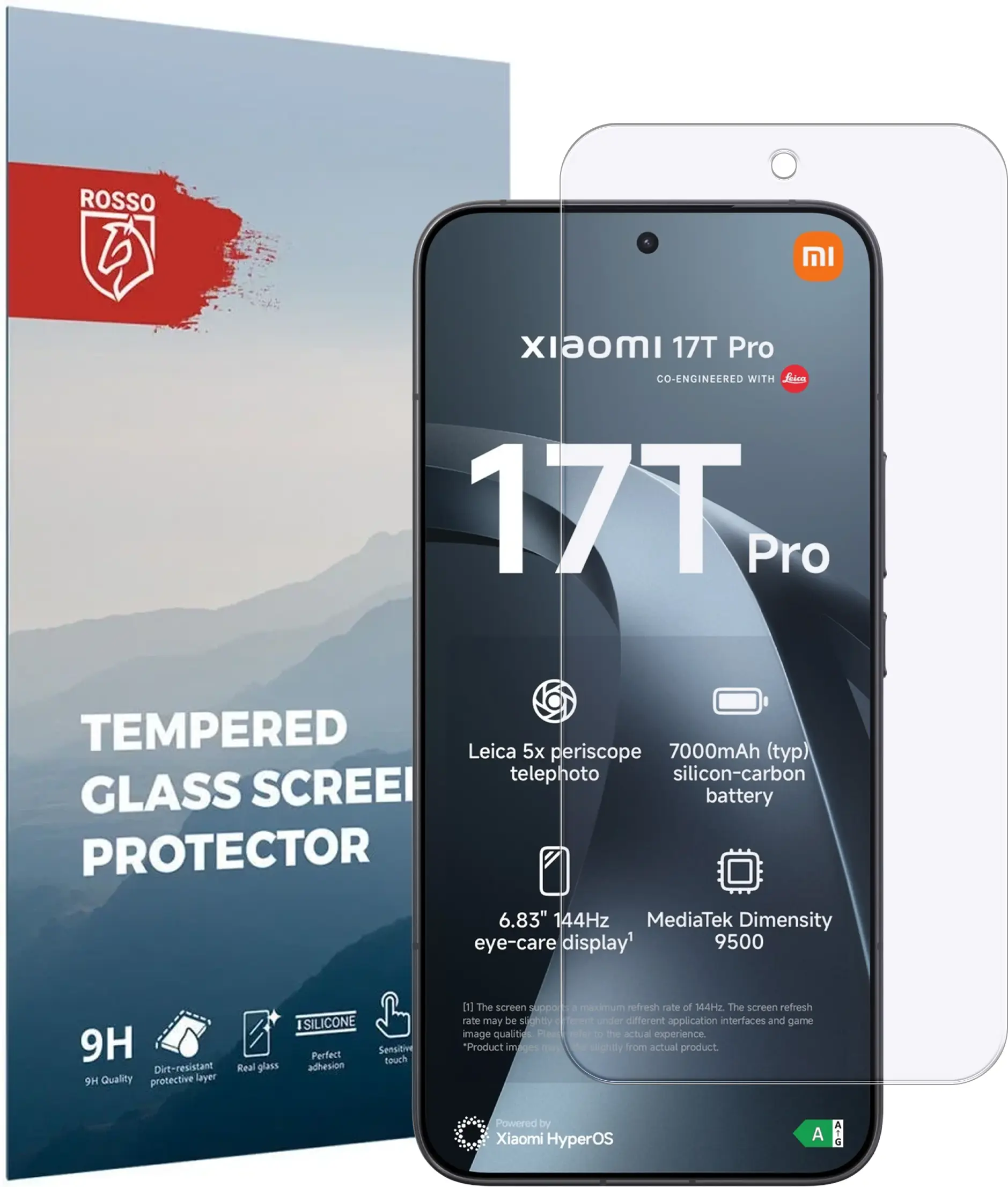 Rosso Xiaomi 17T Pro  9H Tempered Glass Screen Protector afbeelding 1