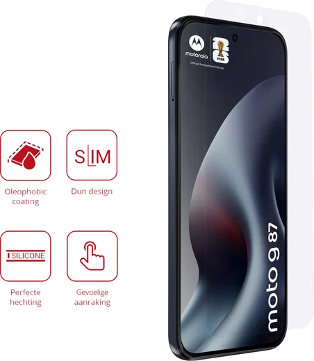 Rosso Motorola G87 Screen Protector Case Friendly Folie Duo Pack afbeelding 2