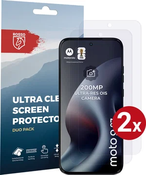Rosso Motorola G87 Screen Protector Case Friendly Folie Duo Pack
