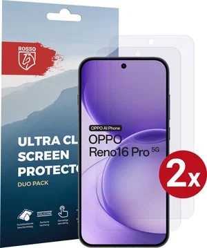 Rosso Oppo Reno 16 Pro Screen Protector Case Friendly Folie Duo Pack
