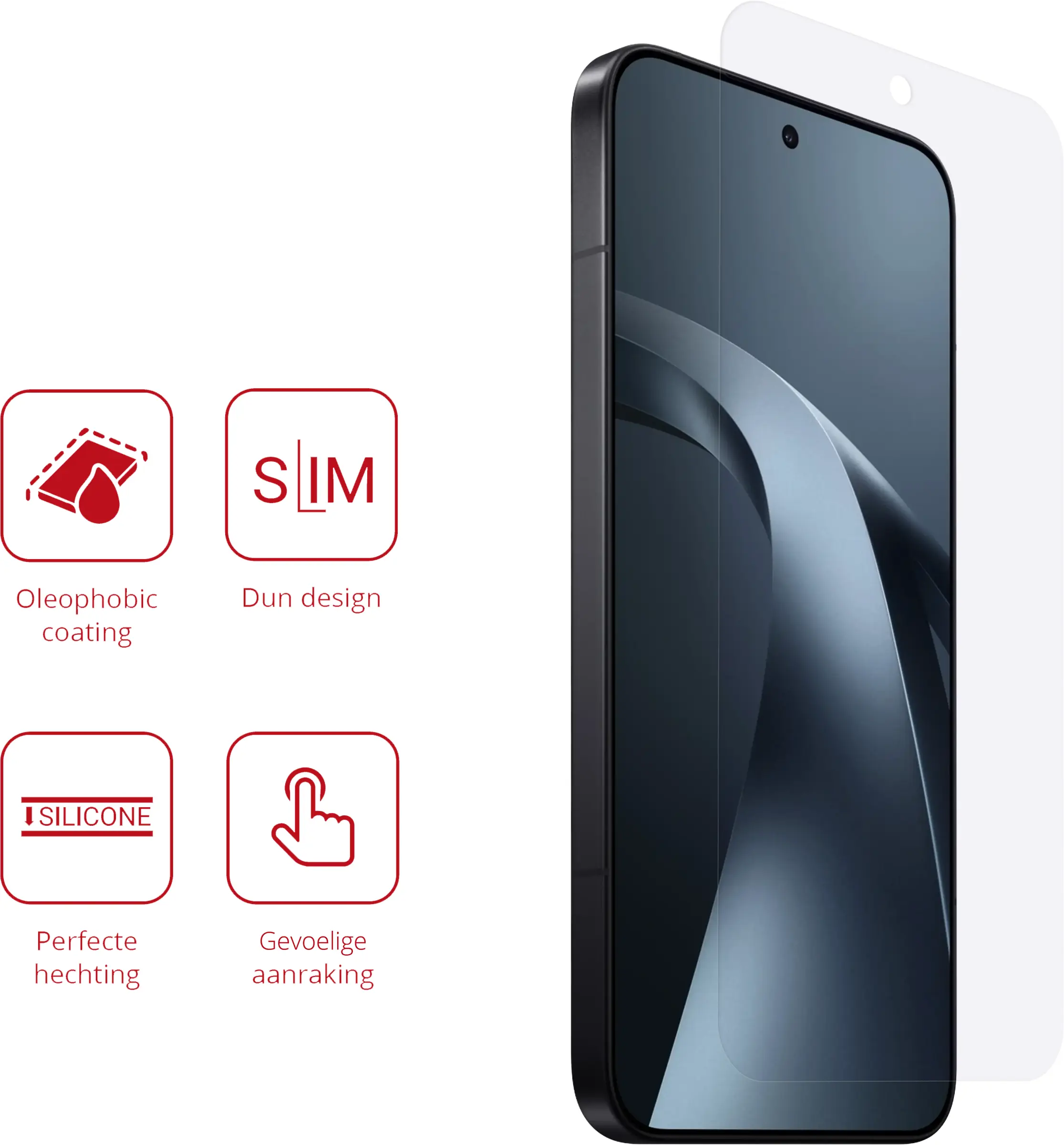 Rosso Xiaomi 17T Pro Screen Protector Case Friendly Folie Duo Pack afbeelding 2