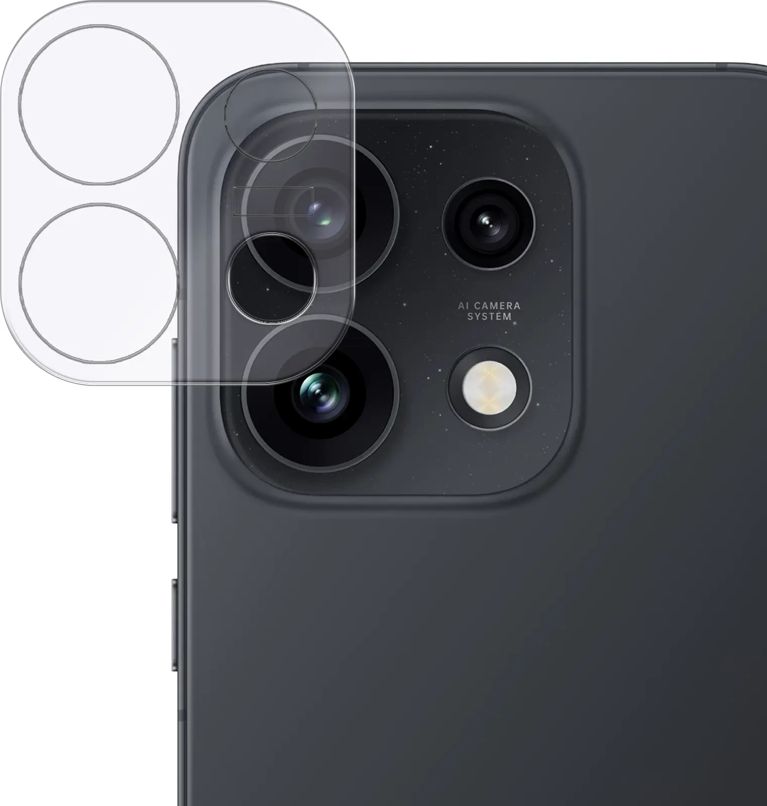 Rosso Oppo Reno 16 Pro Camera Lens Protector Transparant afbeelding 1