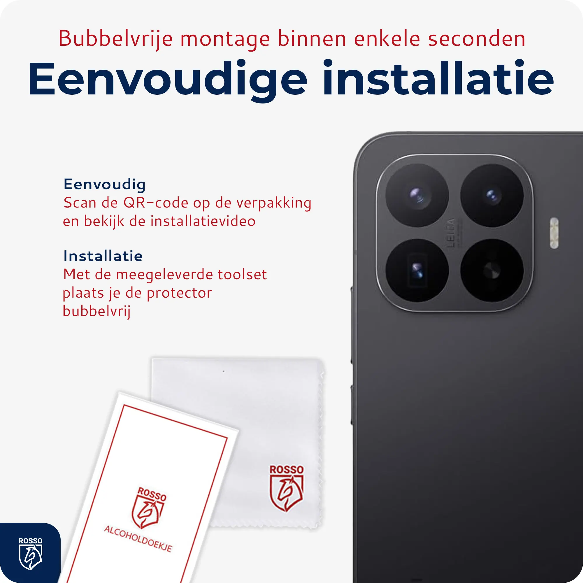 Rosso Xiaomi 17T Camera Lens Protector Zwart afbeelding 4